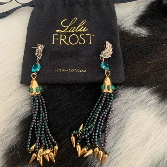 Lulu Frost Swift Nomadic Tassel Drop Earrings - Picture 3 of 3